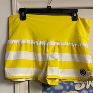 Roxy Bright Yellow and White Boardshorts